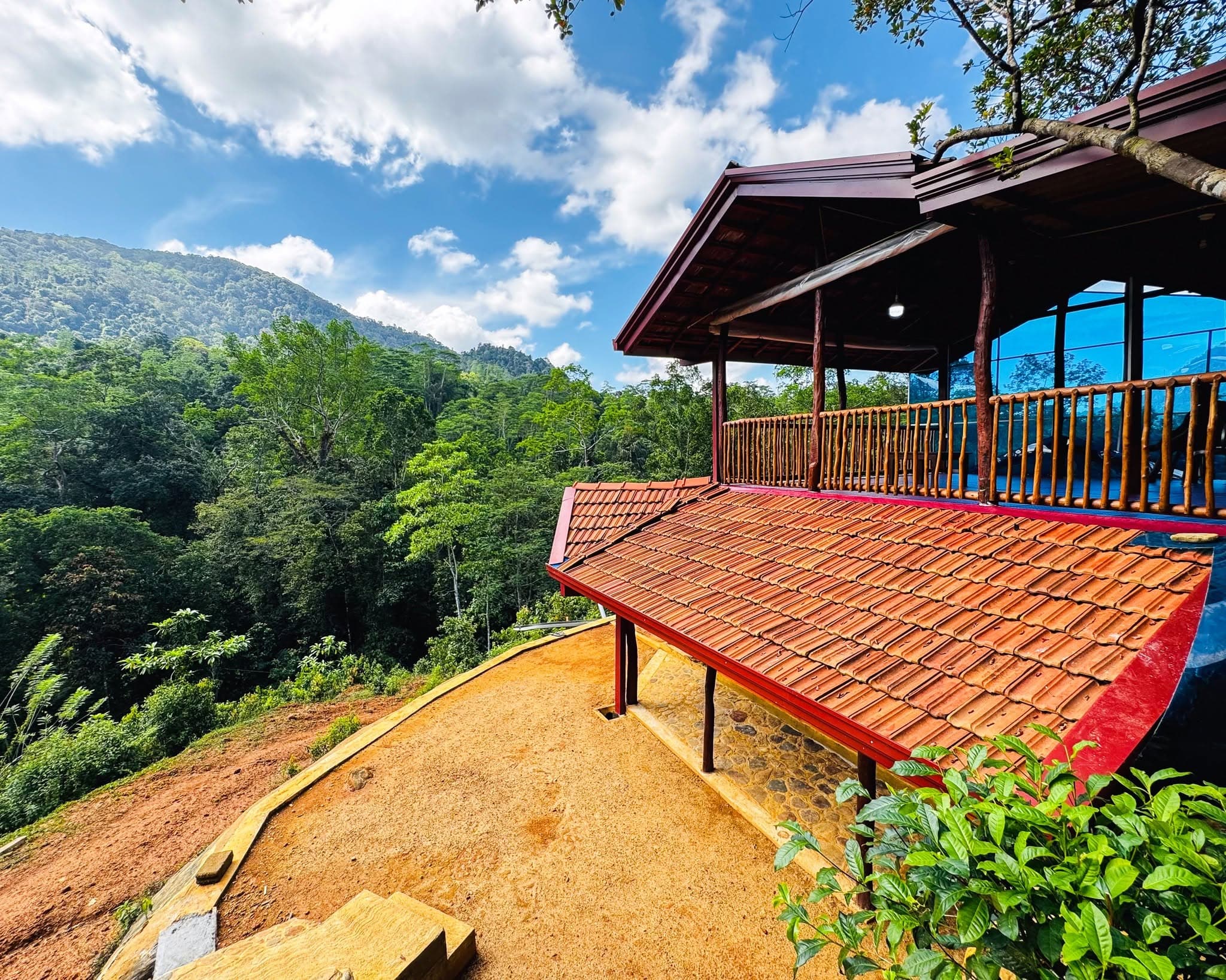 Handcrafted retreat nestled above the forest canopy